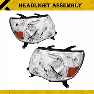 Conjunto de par de faros KAC para Toyota Tacoma 2005-2011 2,7 L 4,0 L manguera cromada - Imagen 1 de 12