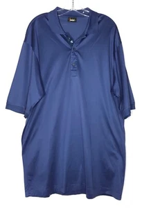 Vintage Bobby Jones Polo Shirt Mens Size XL Blue Short Sleeve Made in Italy Golf - Picture 1 of 12