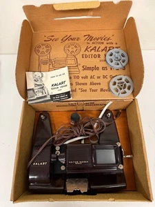 Kalart 8mm Movie Editor / Viewer - Original Box / Instructions - Bulb WORKS - Picture 1 of 4