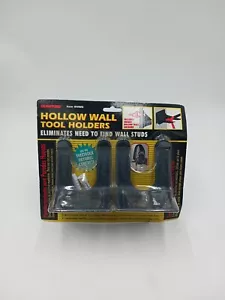Crawford HWD Hollow Wall Tool Holder, Double Prong - 15 lb Limit, Black, 2-Pack - Picture 1 of 2