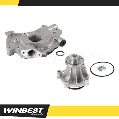 Fit for 1997-2016 Ford E150 E350 F150 F350 4.6L 5.4L V8 SOHC Water Pump Oil Pump - Image 1 of 4