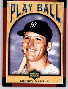 2004 Upper Deck Play Ball Mickey Mantle Base Card MLB PWE UD Yankees #28 - Picture 1 of 2