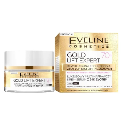 EVELINE COSMETICS Eveline LIFT EXPERT 70+ CREME 24K GOLD Antifalten 50 ml