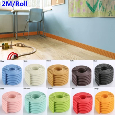 Pegatina autoadhesiva para borde de zócalo tira protectora zócalo línea pared esquina Foto 1 de 4