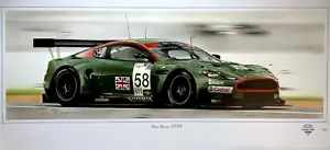 ASTON MARTIN DBR9 GT1 AMR SEBRING 12 HORAS 2005 NUEVA PINTURA IMPRESIÓN ARTE DUGAN - Imagen 1 de 2