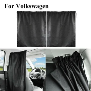 2 For VW Accessories Car Divider Curtain Sun Shade Side Window Privacy UV Nap - Picture 1 of 12