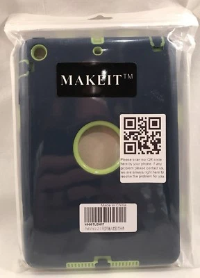 New Makeit Case For iPad Mini 1/2/3 Blue and Green. - Image 1 of 3