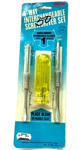 NOS! VINTAGE JUSTEN TOOLS 4-WAY INTERCHANGEABLE SCREWDRIVER SET, 561 - Picture 1 of 3