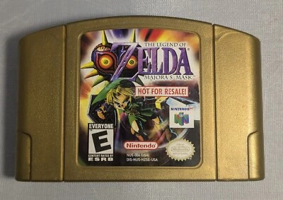The Legend of Zelda Majora's Mask (N64) Gold NFR Not For Resale DIS-NUS-NZSE-USA - Image 1 of 4