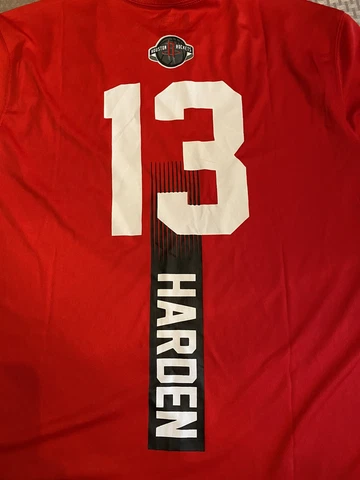 Houston Rockets NBA James Harden Men's Red T-Shirt Cover