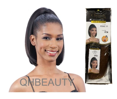 Cherish Synthetic Drawstring Yaky Straight Ponytail Hair Extension - ESME 10 - Image 1 of 4