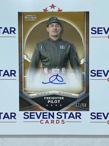 2021 Topps The Mandalorian Season 2 Auto Bronze Alexander Wraith as Pilot 17/50 - Picture 1 of 1