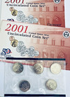 2001-D State Quarter 5 Coin Mint Set ~ Sealed Mint Cello ~ Choice? Gem w/Coa