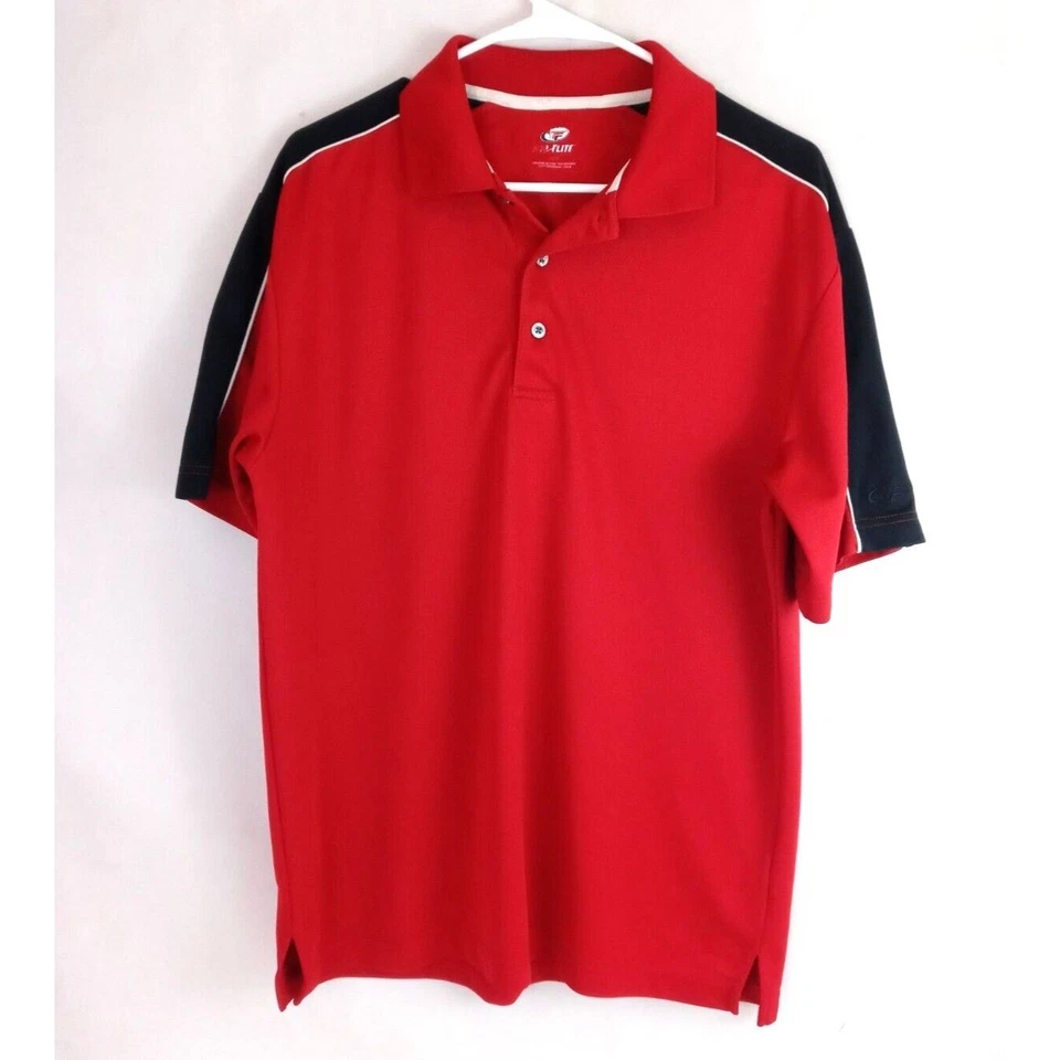Camisa de golf ligera roja Top Flite para hombre talla grande Foto 1 de 4
