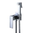 Modern Square Design Bidet Faucet Brass Shower Tap with Cold Hot Water Mixer