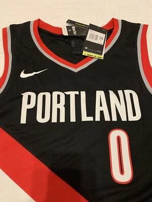 Nike  LILLARD Portland Trailblazers Authentic Jersey CW3680-010 Size XXL 56 $110 - Image 1 of 4