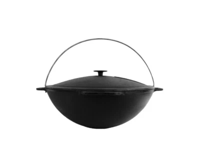 Cast Iron Cauldron + Cast Iron Lid, Uzbek,Tatar Kazan TM Brizoll Premium quality - Image 1 of 4