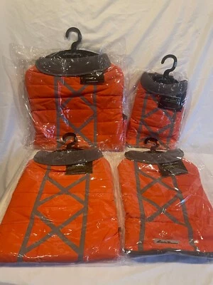 Eddie Bauer Dog Jacket Orange Reflective Fleece Lined Pet Apparel S, M, L, XL - Image 1 of 2