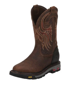 Justin WK2108 Commander-X5 Waterproof Steel Toe 11" Safety Work Boots RRP$270