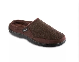 Isotoner Herren Fischgrät Logan Hoodback Hausschuhe Größe 11-12 - Bild 1 von 8