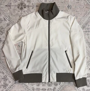 Women's Columbia Softshell Full Zip Light Jacket Windbreaker White Size Large - Picture 1 of 9