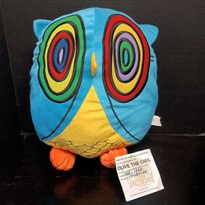 Signed & Numbered Peter MARCO Pop Art OLIVE THE OWL Plush Original Tags RARE  - Picture 1 of 11