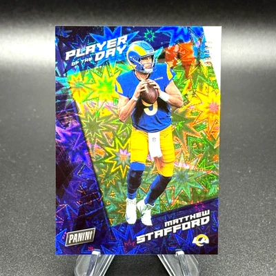 Matthew Stafford 2021 Panini Player of the Day KABOOM! #d 88/99 Los Angeles Rams - Image 1 of 4