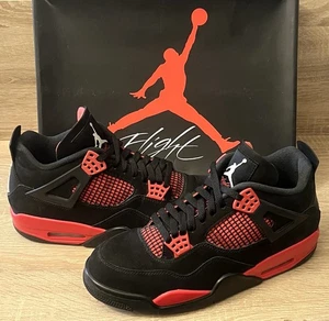 Nike Air Jordan 4 Retro 'Red Thunder' (Reino Unido 9.5) Rojo Negro (CT8527-016) Con Caja - Imagen 1 de 24