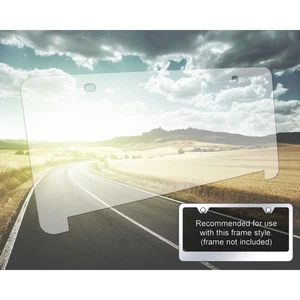 Non-Glare License Plate Shield with UV Protection Plexiglass LF Style [Single] - Imagen 1 de 2