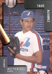 Tavo Alvarez 1992 Fleer ProCards #2077 RC West Palm Beach Expos *AutographDen* - Picture 1 of 2