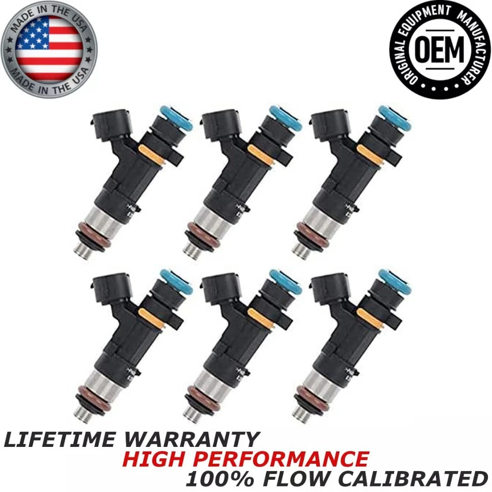 Nuevo OEM 6x inyectores de combustible Bosch 2004-08 Nissan Murano Infiniti FX35 G35 3,5 L V6 Foto 1 de 4