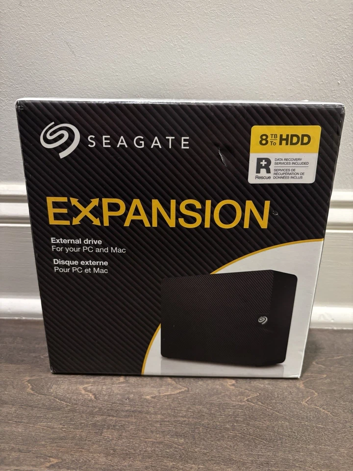 Seagate Expansion 8TB External Desktop Hard Drive USB 3.0 Open Box - Image 1 of 1