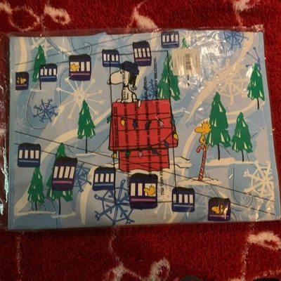 4 Vera Bradley Gift Bags Market Tote Peanuts Ski Slope Snoopy NEW - Image 1 of 4