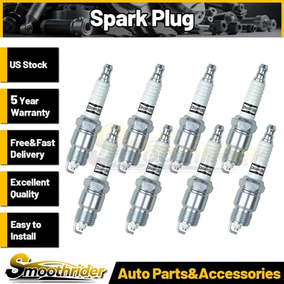 Champion Spark Plug 8 件火花塞适用于雪佛兰 Bel Air 1971 - 1979 1980 1981 — 第 1/4 张图片