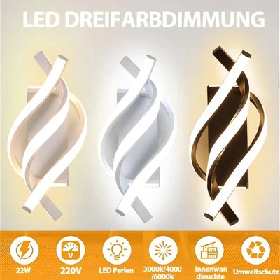 LED Wandleuchte Wandlampe Flur Strahler Innen Wohnzimmer Beleuchtung Warmweiß - Bild 1 von 4