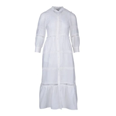 Sandro Paris Women's Dress Size 38 FR / M Long Lace Dress Linen Blend SFPRO02902 - Image 1 of 4