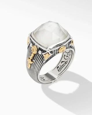 Anillo doblete de madreperla de plata de ley Konstantino DMK2148-117 de oro de 18 quilates Foto 1 de 4