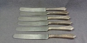 6 1910s Knife Latema Gorham Shelburne Pattern Anchor Hallmark Flatware Antique - Picture 1 of 24