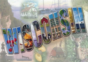 Postal Wisconsin Grandes Cartas Lugares Escénicos América Láctea COMO NUEVA - Imagen 1 de 1