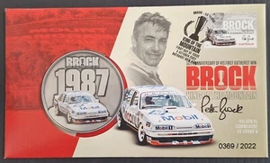 2022 Australia Brock: 50th Anniv 1st Win PNC with medallion & $1.10 stamp - Bild 1 von 3
