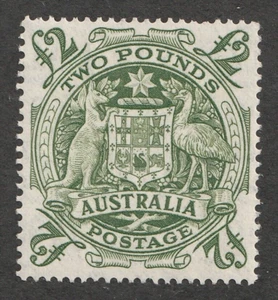 1950 Australia Sc# 221 - £2, Kangaroo, Emu & Coat of Arms. MNH Cv$175.00 - Picture 1 of 1