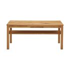 Muji wooden bench Width 100 Depth 37 Height 44 cm Board seat Knotted Oak wood 12