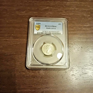 1954 Southn African 6 Pence PR66 - Picture 1 of 4