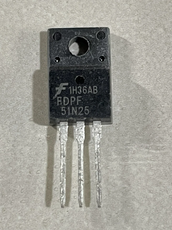 1pz FDPF51N25 Transistor unipolare N-MOSFET 250V 51A TO220F Fairchild originale