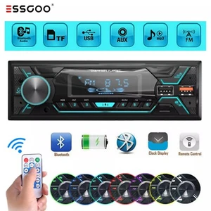 Bluetooth Car Stereo Audio In-Dash Aux Input Receiver SD USB MP3 Radio Player FM - Picture 1 of 12