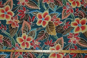 Tessuto patchwork (€18/m²) 0,3 m autunno fiori foglie 1,1 m di larghezza - Foto 1 di 1