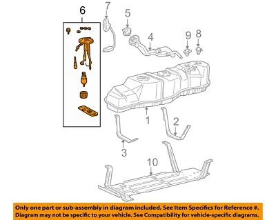 Used Fuel Pump fits: 1997 Ford F150 PICKUP Pump Assembly 6-255 4.2L 4x2 2/5/96 t Foto 1 de 3