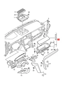 Genuine VW Amarok T1A T1B Stowage Compartment 2HJ857094CTC16 - Picture 1 of 1