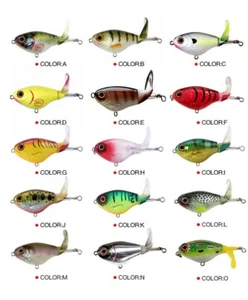 Bulk Whopper Popper 75mm Bluegill Surface Bass Topwater Fishing Lures Trout Bait - Picture 1 of 9
