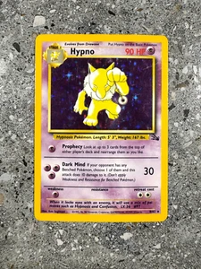 Pokemon TCG Cards Hypno 8/62 Fossil Holo Rare LP - Picture 1 of 9